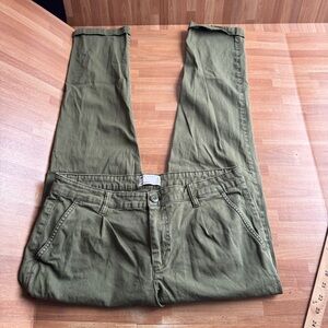 ASOS straight chino olive green pants 34x32